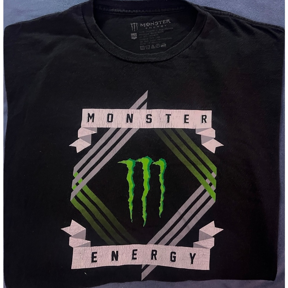 🚫 S O L D 🚫 Vintage MONSTER ENERGY Energy Drink T-Shirt RARE Size XXL